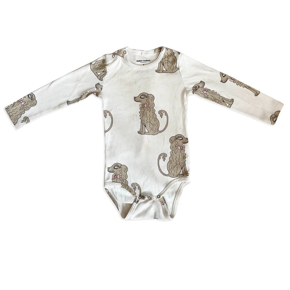 Mini Rodini Longsleeve Dog Bodysuit